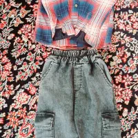 پیراهن و شلوار لی زغالی پسرانه