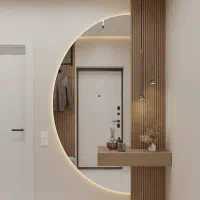 آیینه نیم دایره با باکس ومدل های متنوع