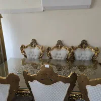 میز نهار خوری منبت طلایی سلطنتی ۸ نفره|میز و صندلی غذاخوری|تهران, اکباتان|دیوار