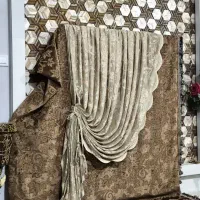 یالان مخمل طرحدار ویالان گیپور|پرده، رانر، رومیزی|الیگودرز, |دیوار