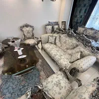 ست کامل مبل و ناهارخوری سلطنتی چوب راش در حد نو|مبلمان خانگی و میز عسلی|تهران, گلستان (شهرک راه آهن)|دیوار