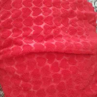 پارچه حوله ای طرح قلبی