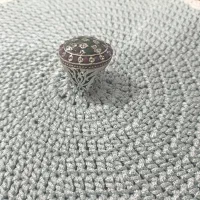 انگشتر نقره دستساز با نگین زمرد و یاقوت سرخ|جواهرات|بندرعباس, |دیوار