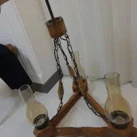 لوستر چوبی|لوستر و چراغ آویز|قم, بنیاد|دیوار