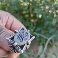 انگشتر کلکسیونی خاص سنگ مضجع شریف امام رضا ع|جواهرات|مشهد, طلاب|دیوار