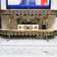 میز و ساعت و تلفن برونز در حد نو