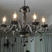 لوستر شیشه ای مشکی