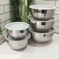 لگن استیل ۵ تیکه