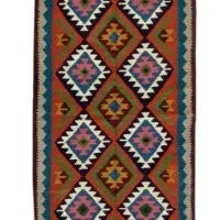 گلیم پادری پشمی|گلیم، جاجیم، گبه|قزوین, |دیوار