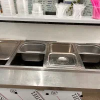 کانتر گرم غذا ۴ لگن،میز کار استیل،سینک دو لگن|کافی‌شاپ و رستوران|آمل, |دیوار