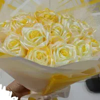 دسته گل روبانی