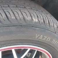 رینگ سایز ۱۵ با لاستیک ۱۰۰ درصد هر ۴ حلقه یزد تایر|قطعات یدکی و لوازم جانبی|خواف, |دیوار