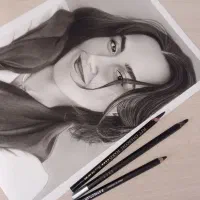 تابلو سیاهقلم چهره