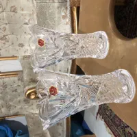 گلدان تراش خورشیدی JCc کریستال اصل