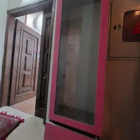 ۱ عدد ویترین تمام ام دی اف با طبقه های شیشه ای