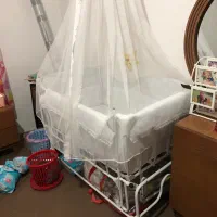 تخت گهواره ای نوزاد کنار مادر|اسباب و اثاث بچه|قائم‌شهر, |دیوار