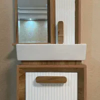 روشویی کابینتی ثامن الحجج به همراه آینه و باکس