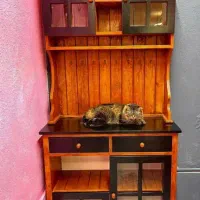 کافی بار مدرن چوبی|بوفه، ویترین، کنسول|اندیشه, شهرک مریم|دیوار