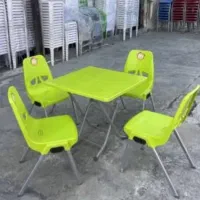 میز و صندلی غذاخوری پلاستیکی تاشو/ طرح آفتاب کد68
