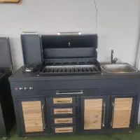 منقل گازی و ذعالی در تمای سایز ها،کابینت دار،سینک