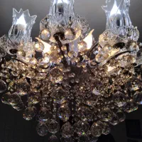 لوستر کاملا سالم هشت شاخه|لوستر و چراغ آویز|پردیس, فاز ۳|دیوار