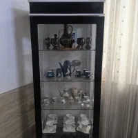 ویترین mdf سفید مشکی