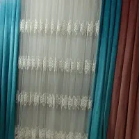 پرده تور کناره ها مخمل