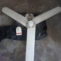 پنکه سقفی ناسیونال و لوستر دو شعله