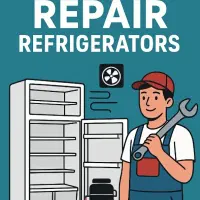 تعمیرات یخچال های خانگی صنعتی فروشگاهی کولر گازی