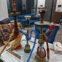 قلیان برنجی قدیمی با چوبی|کلکسیون و سرگرمی|کرج, حسن آباد|دیوار