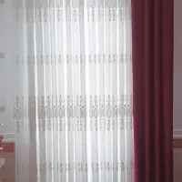 پرده تور با استرش پانچ شده شش متری دو عدد