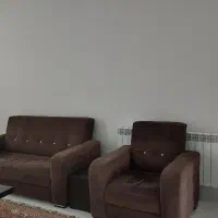 مبل کار کرده پارچه ای به رنگ قهوه ای|مبلمان خانگی و میز عسلی|بابل, |دیوار