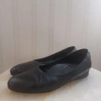 کفش طبی چرم مشکی ecco clarks با جعبه سایز ۳۹ ۴۰|کیف، کفش، کمربند|تهران, دبستان|دیوار