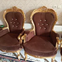 مبل سلطنتی۹نفره بسیار شیک جنس چوب گردو|مبلمان خانگی و میز عسلی|سبزوار, امیر کبیر|دیوار
