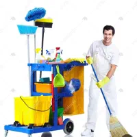 نیرو خدماتی  نظافتچی منزل و مبلمان با دستگاه