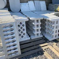 نرده جدول باغچه چمن محوطه سازی موزاییک واش بتن