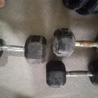 دمبل ۶ ضلعی ، صفحه هالتر ، وزنه فروشی|تجهیزات ورزشی|مشهد, فدک|دیوار