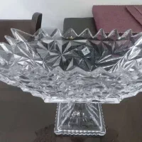 شیرینی خوری و میوه خوری کریستال پایه دار|ظروف سرو و پذیرایی|تهران, جنت‌آباد شمالی|دیوار
