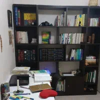 کتابخانه ام دی اف MDF در حد نو