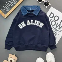 دورس یقه دار طرح OH ALIEN کد 1953