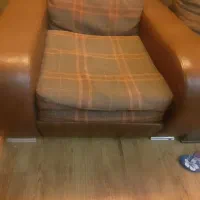 مبل تک نفره چرمی