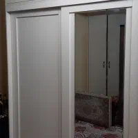 کمد دیواری آیینه دار سفید