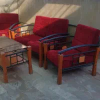 مبل نیم ست 4نفره همراه میز عسلی شرکتی