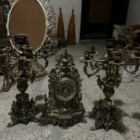 ایینه شمعدان برنز