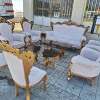 مبل سلطنتی ۹نفره تمام چوب