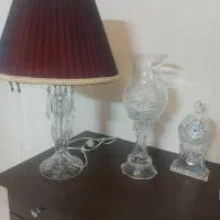 دوعدد اباژر کریستال . دوعدد لاله کریستال . ساعت|لوستر و چراغ آویز|مشهد, سجاد شهر|دیوار