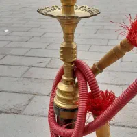 قلیان قدیمی اصل برونز و لوله مس