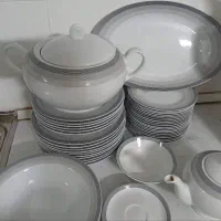 سرویس چینی زرین سری ایتالیا اف مدل سیلور لاینر