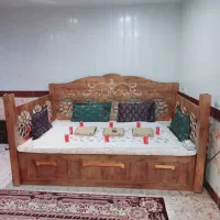 تخت سنتی تمام mdf ۳عدد کشاب باعمق۸۰سانت