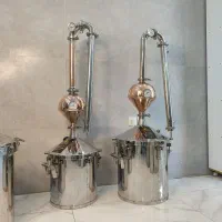 ساخت دیگ تقطیر تمام استیل با ستون مسی و هلمت مسی|عمده‌فروشی|اصفهان, زاجان|دیوار